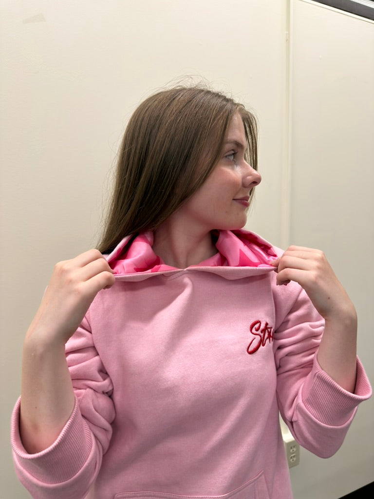 shooting stars hoodie (princess pink)