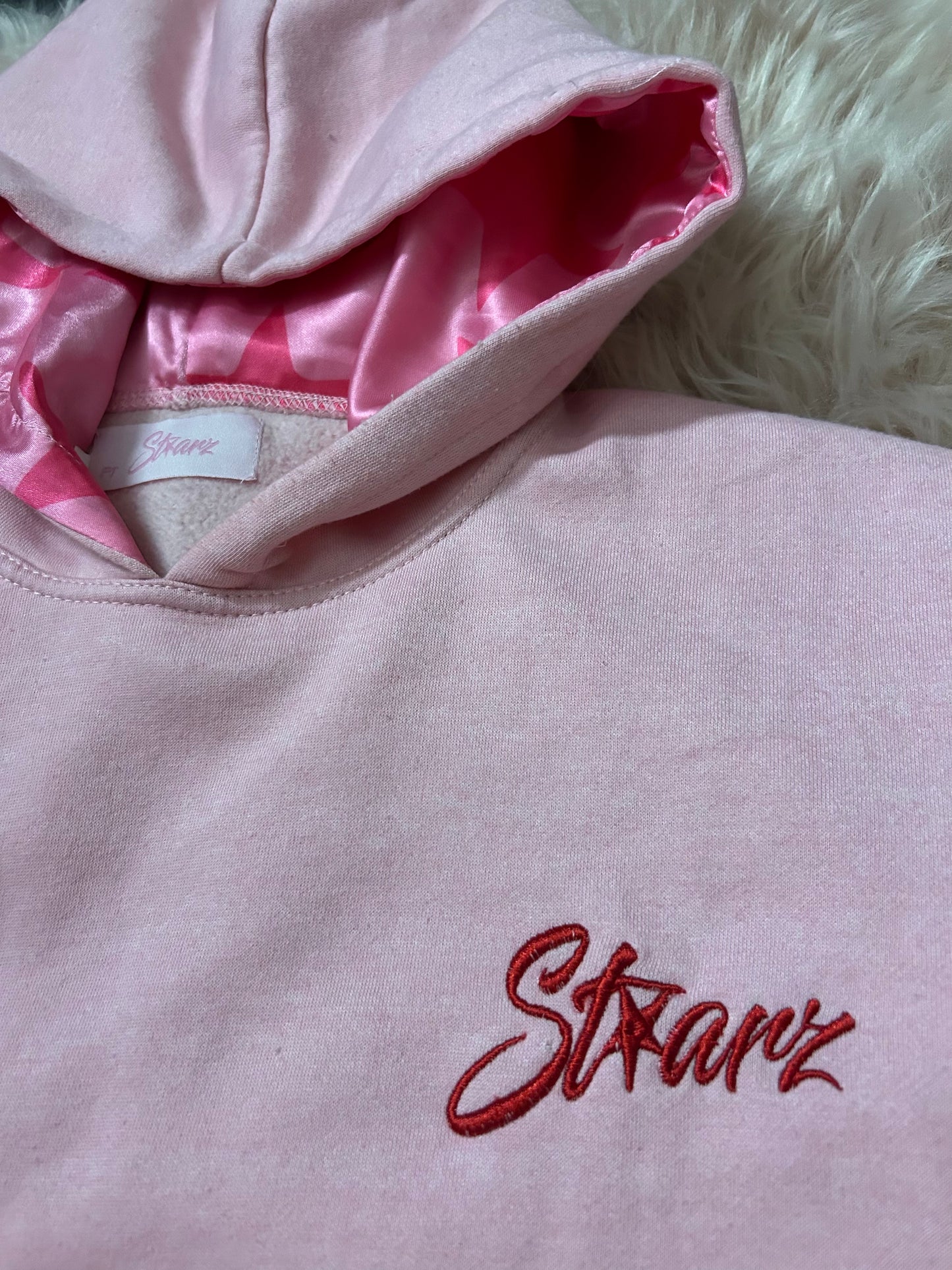 shooting stars hoodie (princess pink)