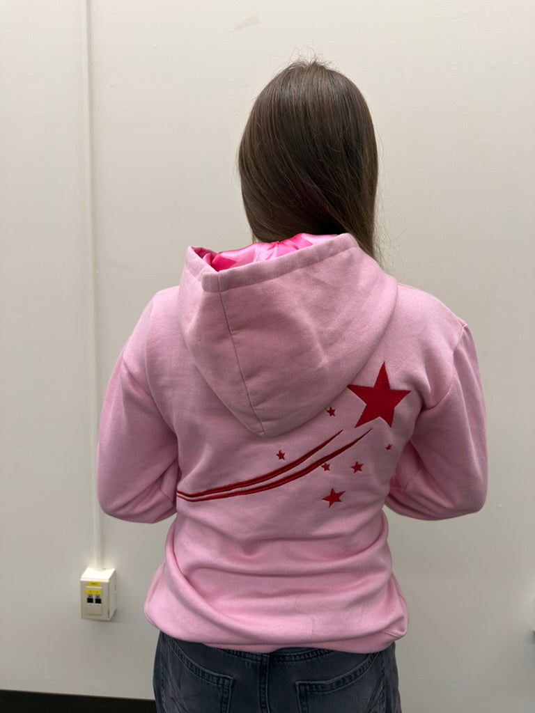 shooting stars hoodie (princess pink)