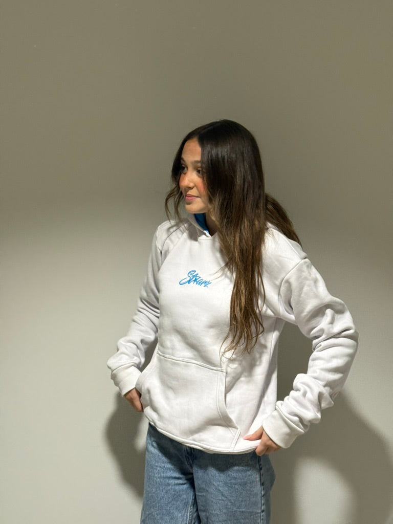 born to glow hoodie (blue)