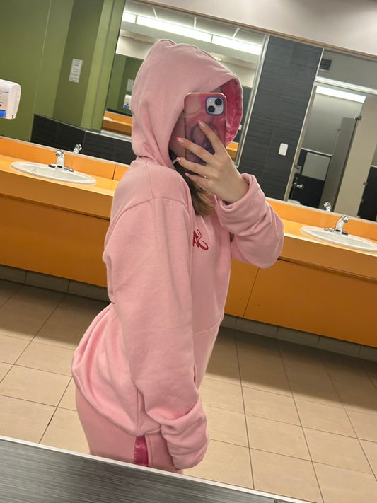 shooting stars hoodie (princess pink)